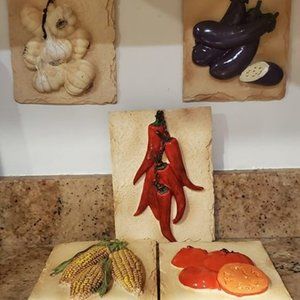 5 Kitchen Wall Tile Plaques